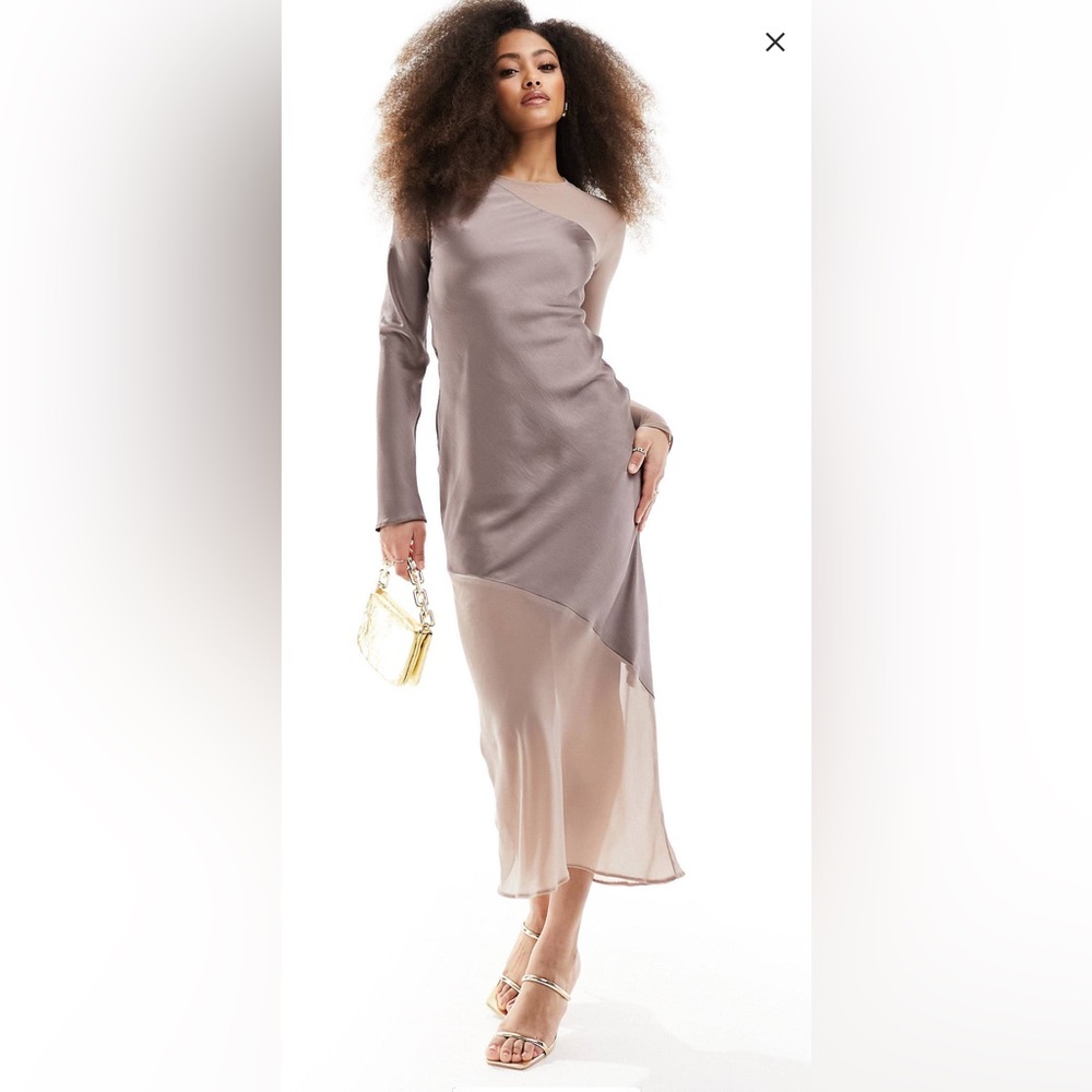 ASOS Asymmetrical long sleeved dress